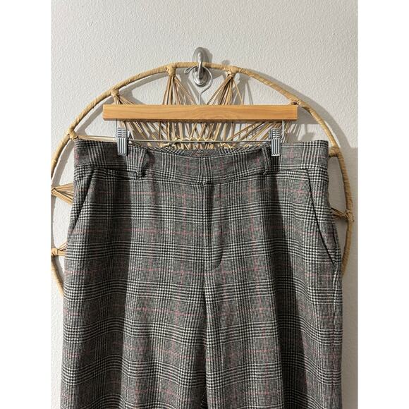Lauren Ralph Lauren Wool Angora Blend Plaid Houndstooth Trousers Pants Preppy 14 - Picture 2 of 8